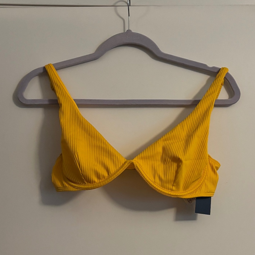 Hollister Yellow Bikini Top
